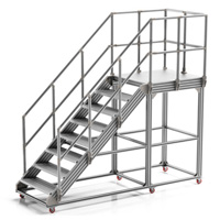 鋁型材踏步檢修臺